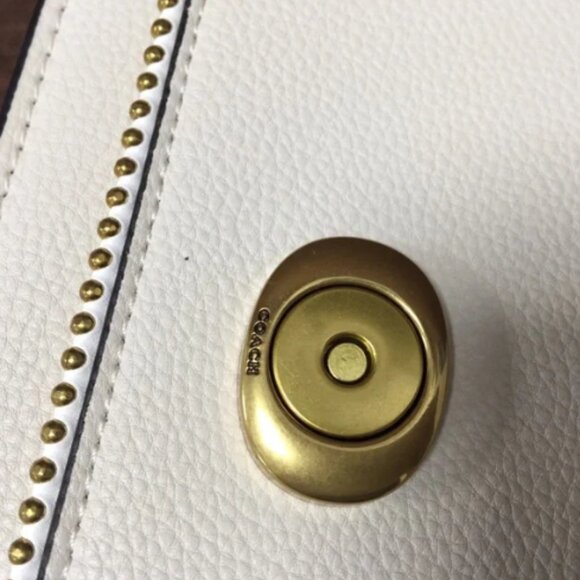 COACH Polished Pebble Tabby Chain Clutch Bag - Picture 8 of 13